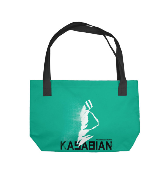 Пляжная сумка с изображением Kasabian цвета 