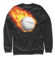 Свитшот для девочек Волейбольный мяч в огне