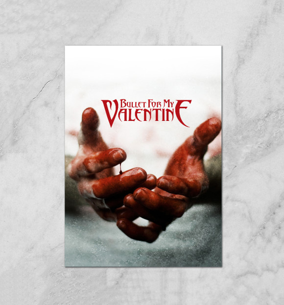 Плакат с изображением Bullet for My Valentine цвета Белый