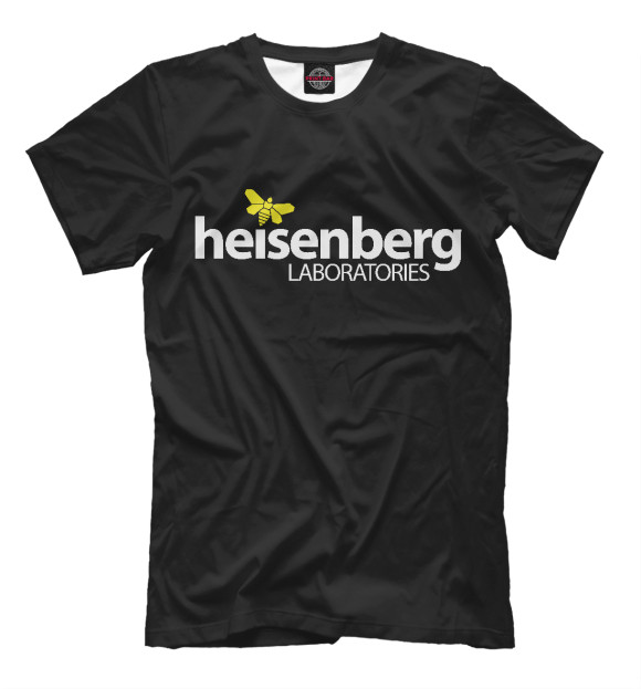 Мужская футболка с изображением Heisenberg Lab цвета Черный