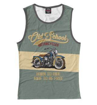 Майка для девочки Мотоциклы - Старая школа