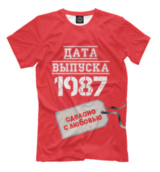 Мужская футболка Дата выпуска 1987