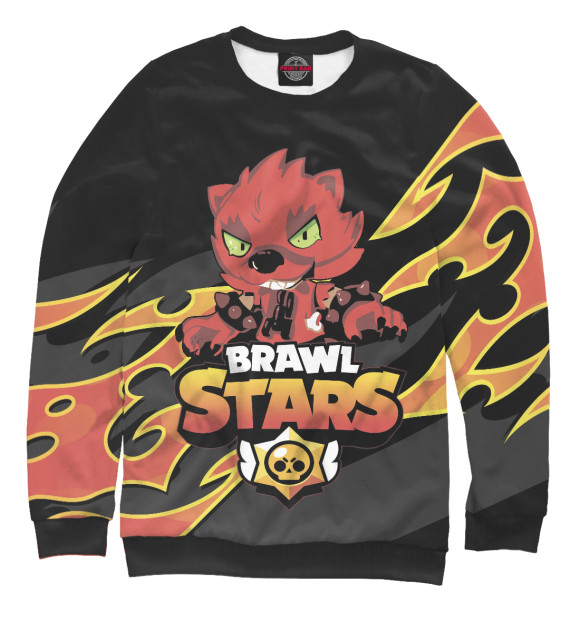 Свитшот для мальчиков с изображением Brawl Stars цвета Белый