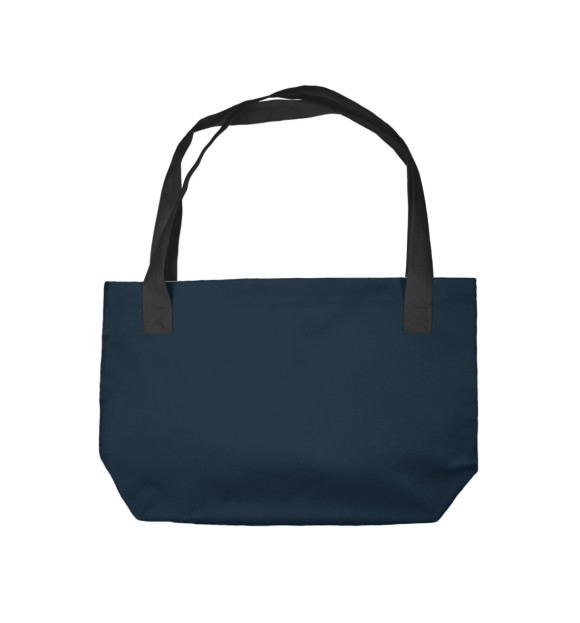 Пляжная сумка с изображением Мопсы цвета 