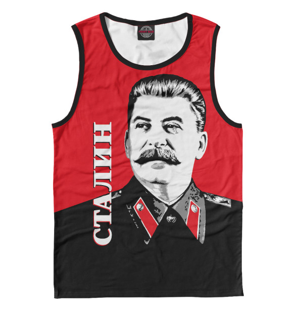 Майка для мальчика с изображением Сталин цвета Белый