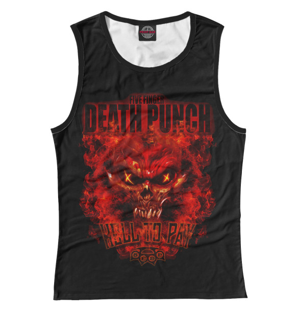 Майка для девочки с изображением Five Finger Death Punch Hell To Pay цвета Белый