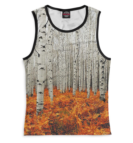 

Майки Print Bar, Белый, Березовая роща