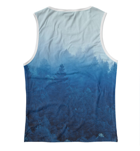 

Майки Print Bar, Белый, Туманный лес