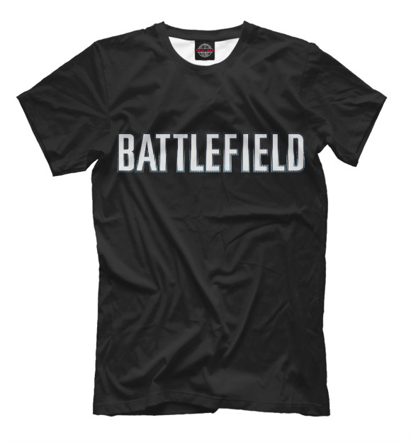 Мужская футболка с изображением Battlefield цвета Черный