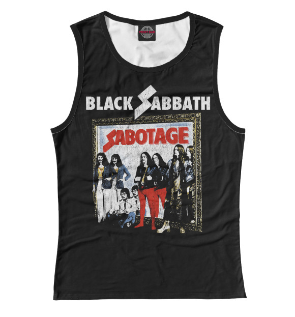 Майка для девочки с изображением Black Sabbath цвета Белый