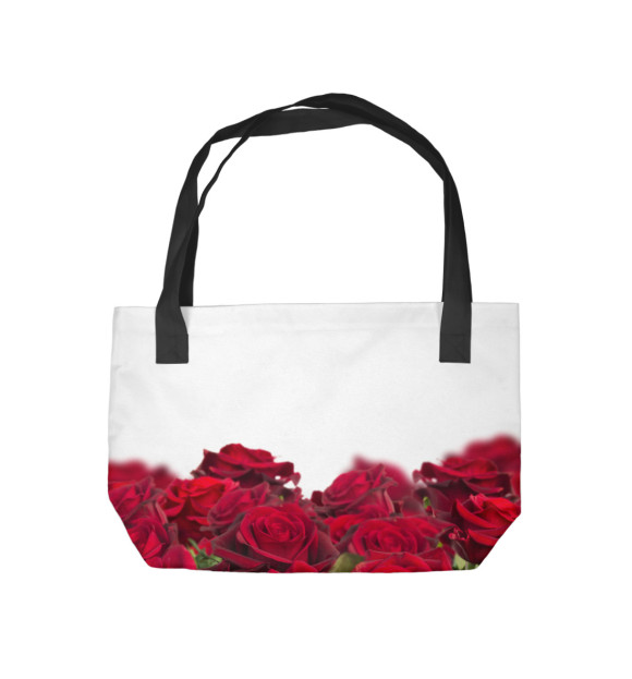 Пляжная сумка с изображением Миллион алых роз цвета 