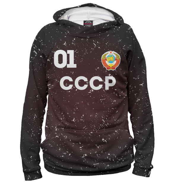 Мужское худи с изображением Сборная СССР цвета Белый