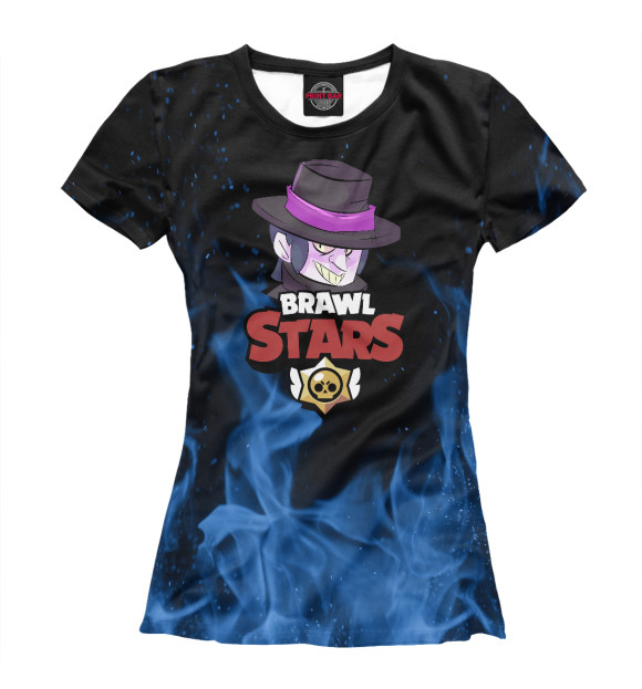 Женская футболка с изображением Brawl Stars - Mortis цвета Белый