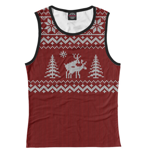 

Майки Print Bar, Белый, Неприличные Олени