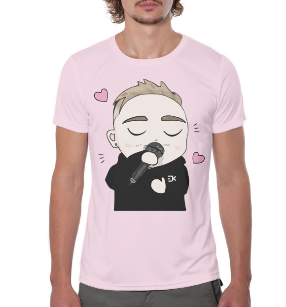 Мужская футболка с изображением Егор Крид цвета Белый