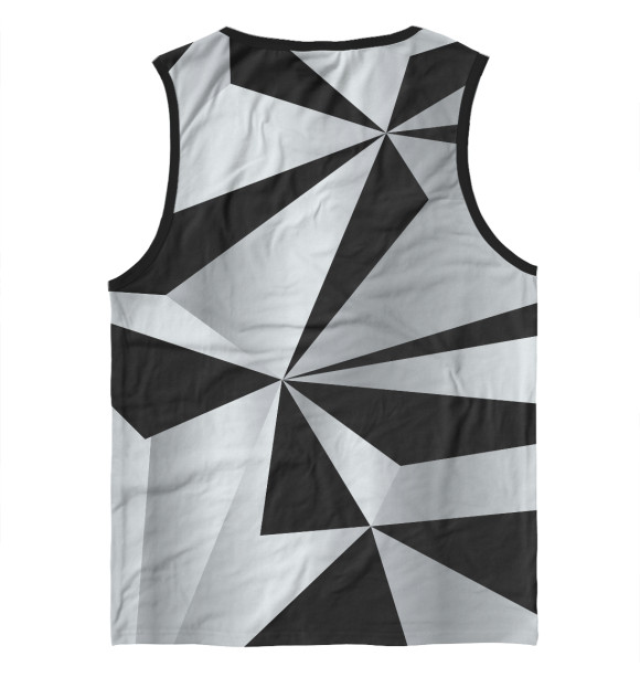 Мужская майка с изображением Silver&black цвета Белый