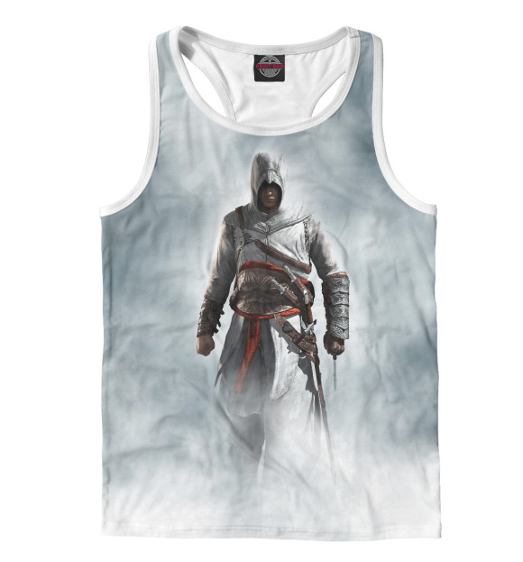 Мужская майка-борцовка с изображением Assassin’s Creed цвета Белый