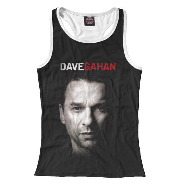 Женская майка-борцовка с изображением Dave Gahan цвета Белый