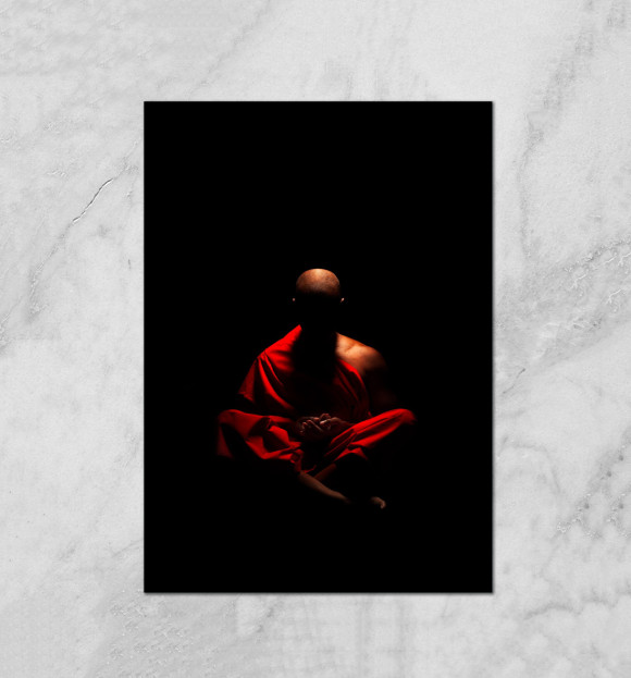 Плакат с притом Монах цвета Белый Плакат с изображением Монах цвета Белый