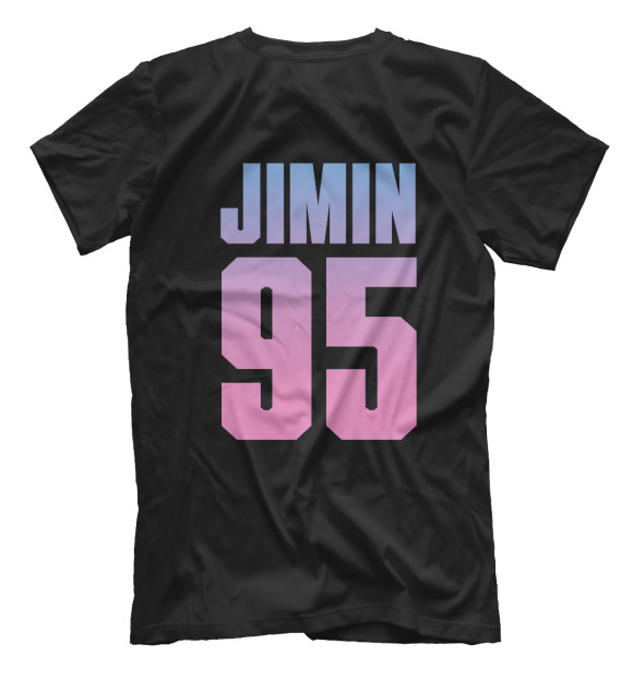 Мужская футболка с изображением BTS Jimin цвета Белый