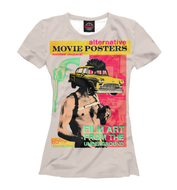 Женская футболка с изображением Poster цвета Белый