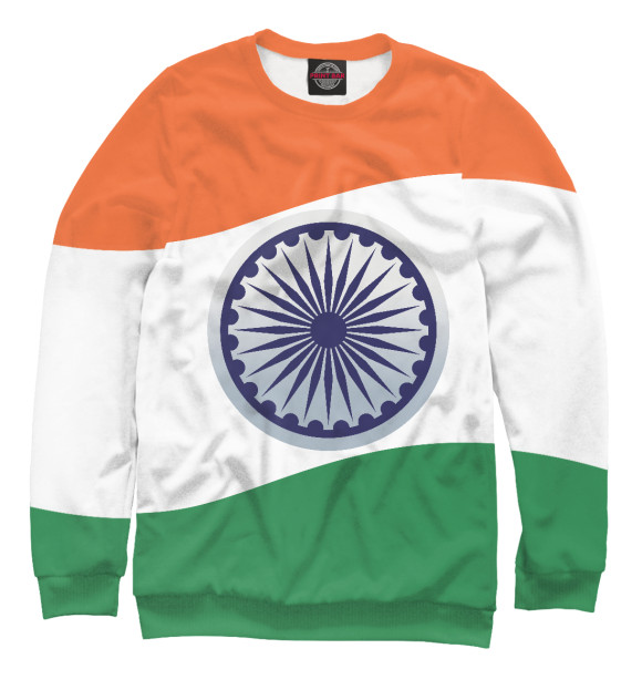 Свитшот для девочек с изображением Индия цвета Белый