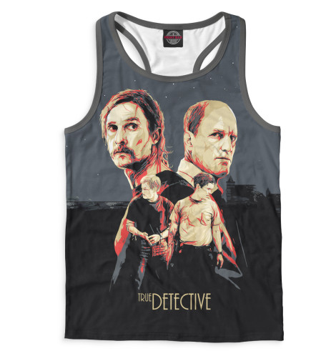 

Майки борцовки Print Bar, Белый, Настоящий детектив