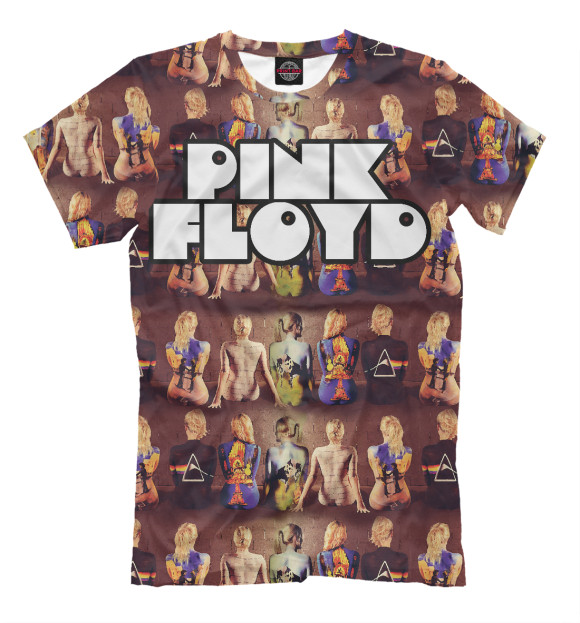 Мужская футболка с изображением Pink Floyd цвета Молочно-белый