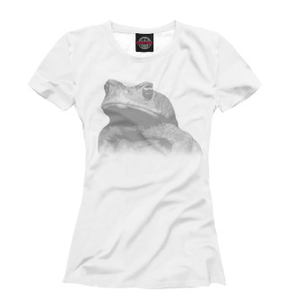 Женская футболка Белая жаба