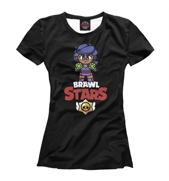 Женская футболка с изображением Brawl Stars - Rosa цвета Белый