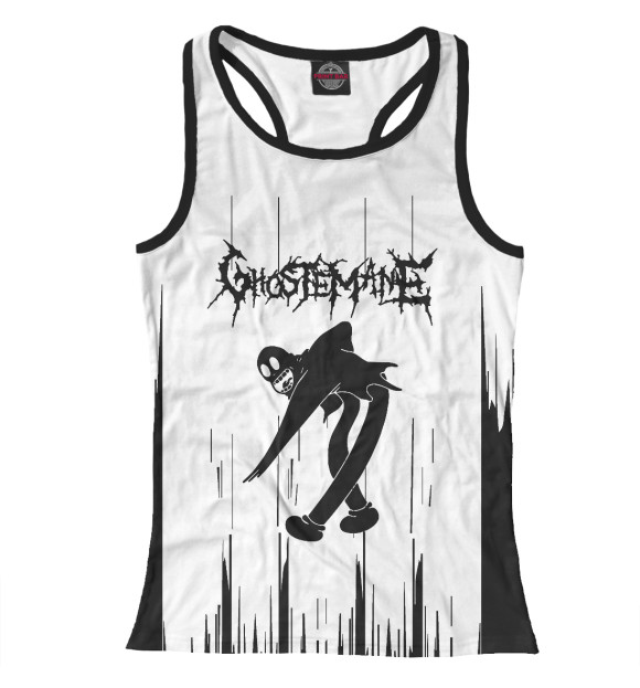 Женская майка-борцовка с изображением Ghostemane цвета Белый