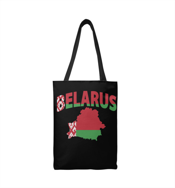 Сумка-шоппер с изображением Беларусь цвета 