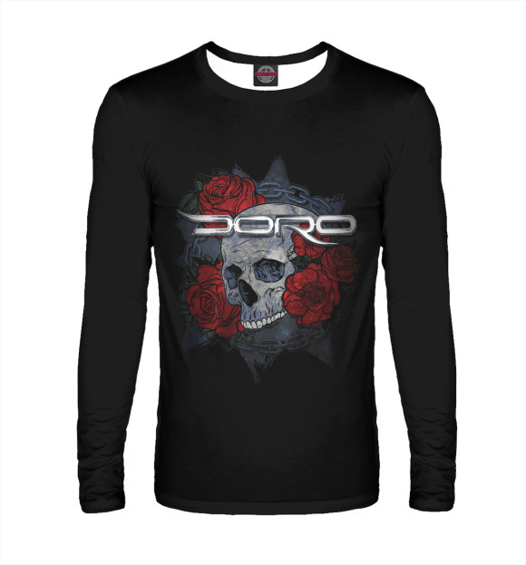 Мужской лонгслив с изображением Doro цвета Белый