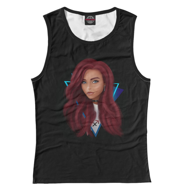 Майка для девочки с изображением Стрелец цвета Белый