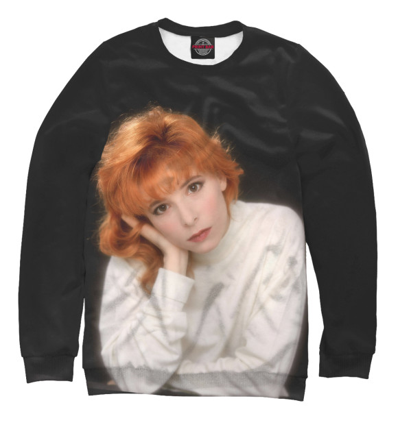 Женский свитшот с изображением Mylene Farmer цвета Белый