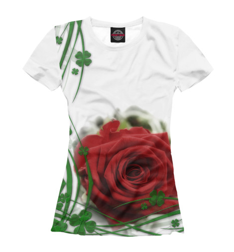 

Футболки Print Bar, Белый, Роза