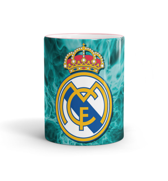 Кружка с изображением Real Madrid цвета розовый