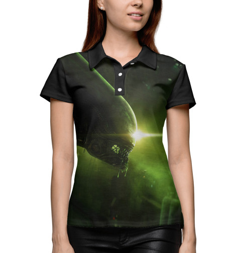 

Поло Print Bar, Белый, Чужой