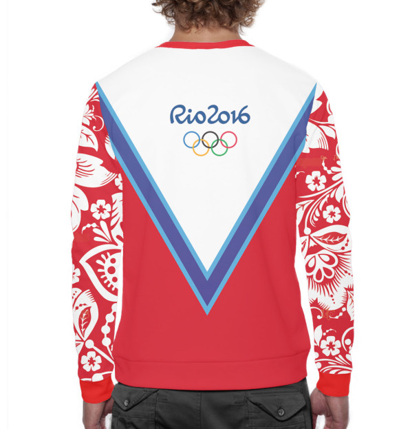 Мужской свитшот с изображением Олимпиада Рио-2016 цвета Белый