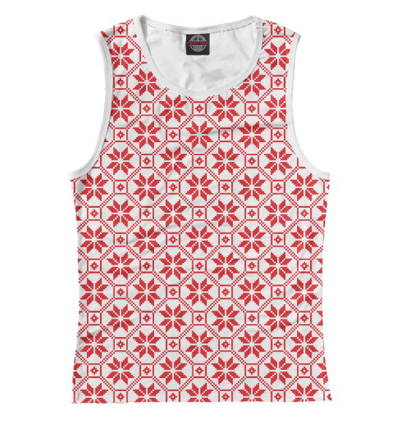 Майка для девочки с изображением Алатырь цвета Белый