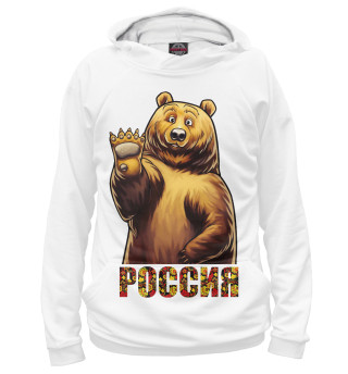 Худи для мальчика Медведь Россия