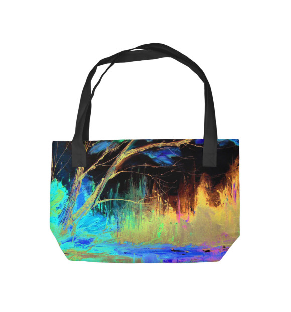 Пляжная сумка с изображением Осень 2 цвета 
