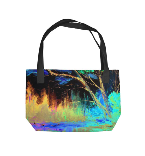 Пляжная сумка с изображением Осень 2 цвета 