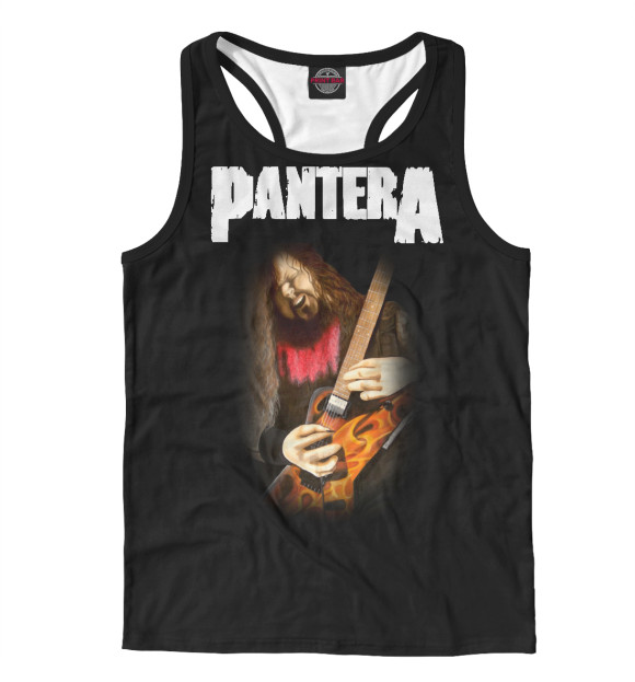 Мужская майка-борцовка с притом Dimebag Darrell цвета Белый Мужская майка-борцовка с изображением Dimebag Darrell цвета Белый