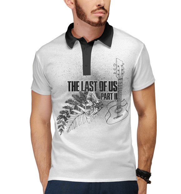 Мужское поло с изображением The Last of Us Part II цвета Белый