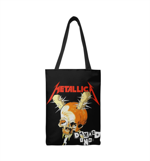 Сумка-шоппер с изображением Metallica цвета 