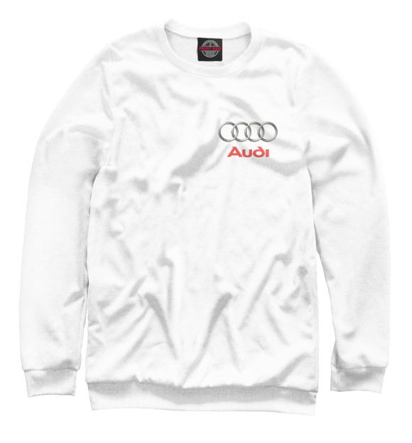 Женский свитшот с изображением Audi цвета Белый