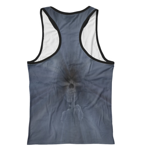 

Майки борцовки Print Bar, Белый, Смерть показывает палец