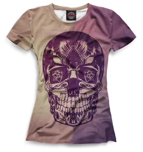 

Футболки Print Bar, Белый, Skull