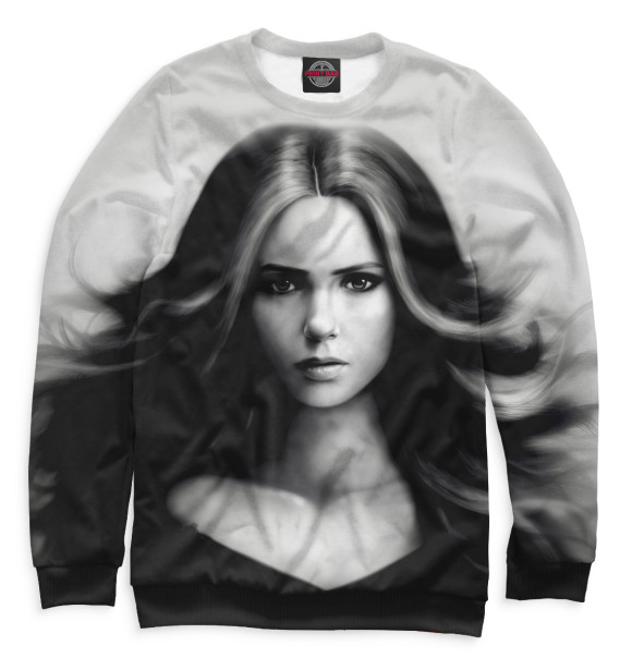 Свитшот для мальчиков с изображением Елена Гилберт цвета Белый